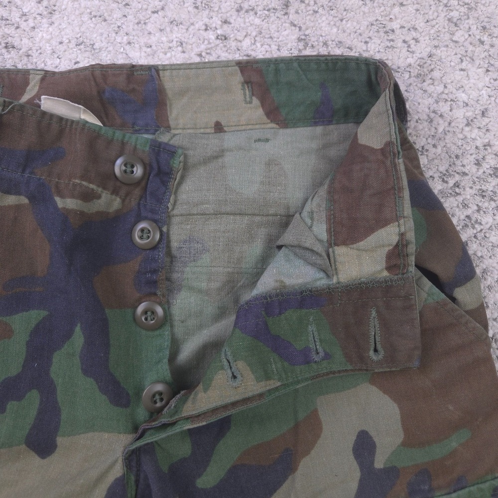 Vintage Military Pants Size 27x28 Army Camo Camouflage Tailored Distressed Cargo - Picture 4 of 14